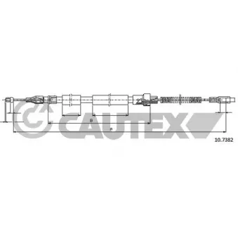 Tirette à câble, frein de stationnement CAUTEX OEM 291609702G