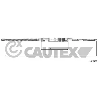 Tirette à câble, frein de stationnement CAUTEX OEM 1H0609721B