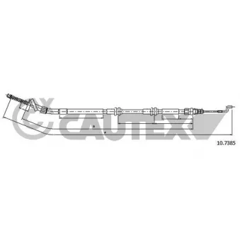 Tirette à câble, frein de stationnement CAUTEX OEM 2H0609721B