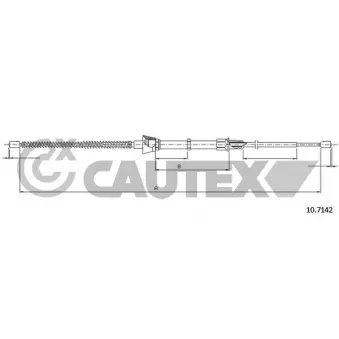 Tirette à câble, frein de stationnement CAUTEX OEM 1S0609721A