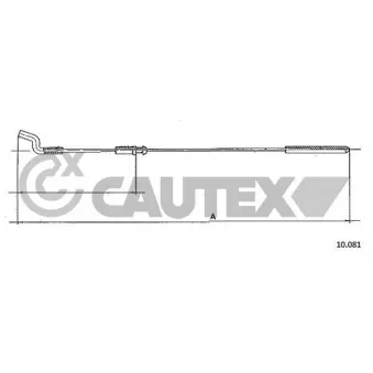 CAUTEX 763090 - Câble d'accélération