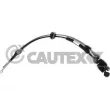 CAUTEX 763173 - Tirette à câble, boîte de vitesse manuelle
