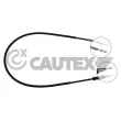 CAUTEX 763181 - Tirette à câble, frein de stationnement