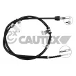 CAUTEX 763236 - Tirette à câble, frein de stationnement