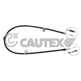 CAUTEX 763250 - Tirette à câble, frein de stationnement