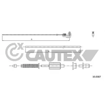 Câble d'accélération CAUTEX OEM 7700802693