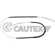 CAUTEX 765967 - Tirette à câble, frein de stationnement