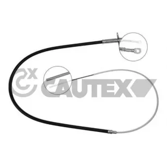Tirette à câble, frein de stationnement CAUTEX OEM 34411186604