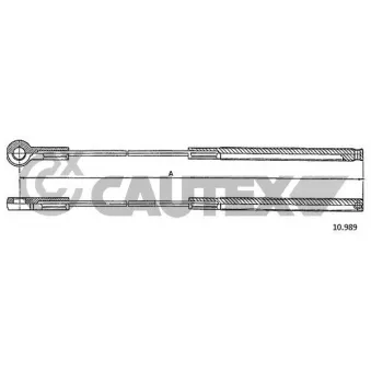 Tirette à câble, frein de stationnement CAUTEX OEM 6014201685