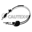 CAUTEX 772572 - Tirette à câble, boîte de vitesse manuelle