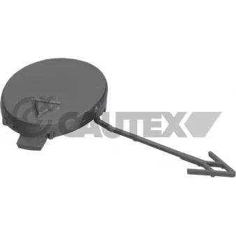 CAUTEX 776279 - Recouvrement de pare-chocs, dispositif d'attelage avant gauche