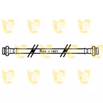 Flexible de frein UNIGOM 377382 pour VOLKSWAGEN CADDY 2.0 16V - 126cv