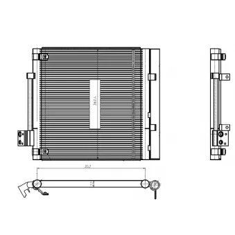 Condenseur, climatisation NRF 350448
