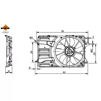 NRF 470083 - Ventilateur, refroidissement du moteur