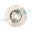 RAP BRAKES R-D0074 - Jeu de 2 disques de frein avant