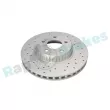 RAP BRAKES R-D1123C - Jeu de 2 disques de frein avant