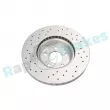 RAP BRAKES R-D1123C - Jeu de 2 disques de frein avant