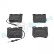 Jeu de 4 plaquettes de frein arrière RAP BRAKES [R-P0211]