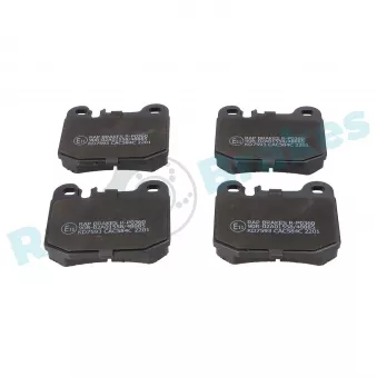 Jeu de 4 plaquettes de frein arrière RAP BRAKES OEM A1634201120
