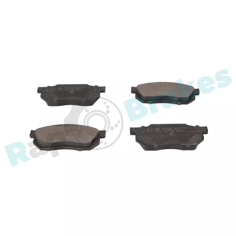 Jeu de 4 plaquettes de frein avant RAP BRAKES R-P1339 - Visuel 1