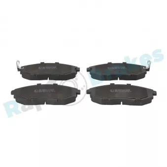Jeu de 4 plaquettes de frein avant RAP BRAKES OEM 96952179