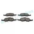 RAP BRAKES R-P1547 - Jeu de 4 plaquettes de frein avant