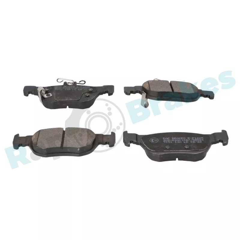 Jeu de 4 plaquettes de frein arrière RAP BRAKES R-P1625 - Visuel 1