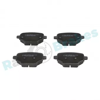 Jeu de 4 plaquettes de frein arrière RAP BRAKES R-P1628 pour CITROEN BERLINGO e-Berlingo - 136cv