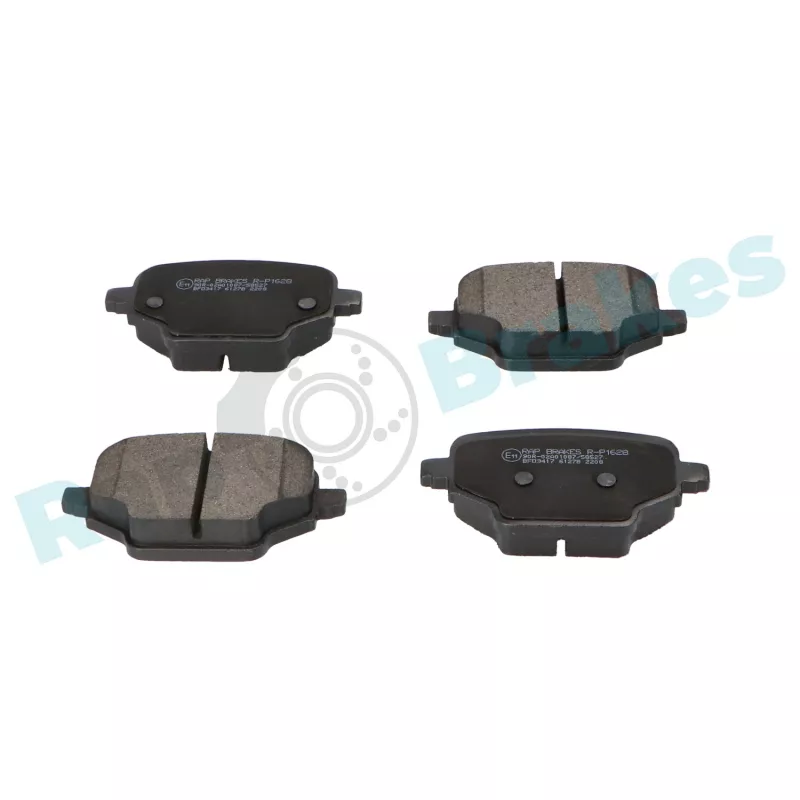 Jeu de 4 plaquettes de frein arrière RAP BRAKES R-P1628 - Visuel 1