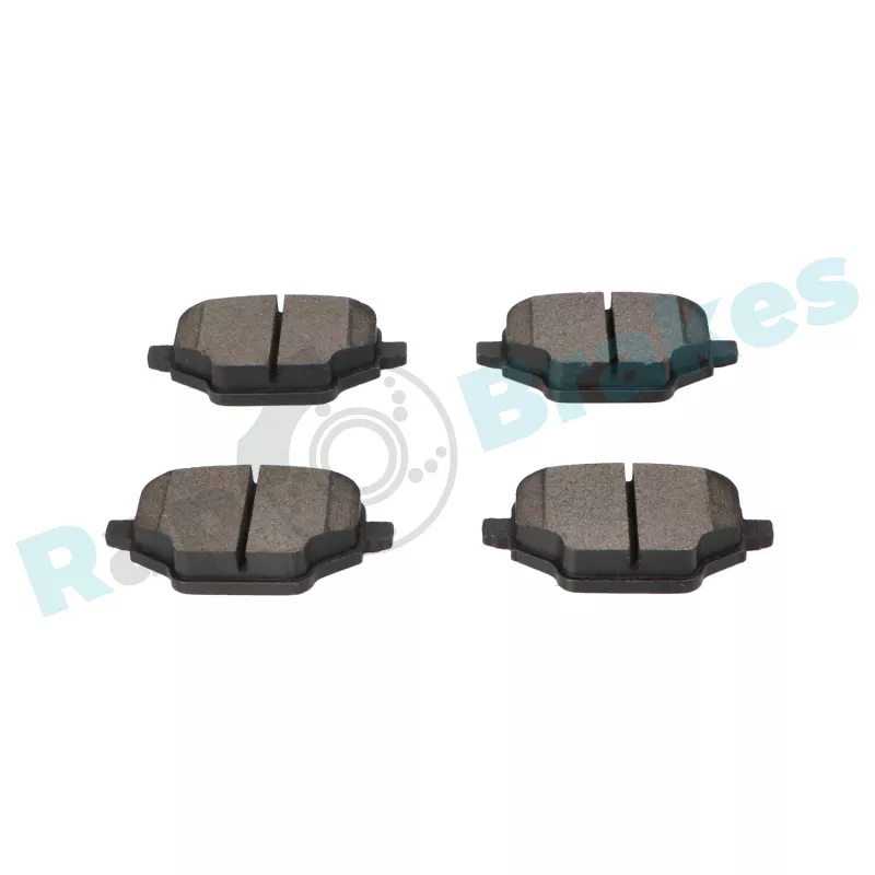 Jeu de 4 plaquettes de frein arrière RAP BRAKES R-P1628 - Visuel 2