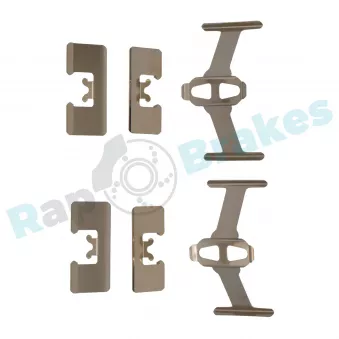 Kit d'accessoires, plaquette de frein à disque RAP BRAKES R-U0066