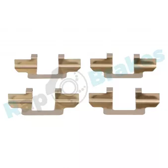 Kit d'accessoires, plaquette de frein à disque RAP BRAKES R-U0243 pour CITROEN C3 1.1 i - 60cv