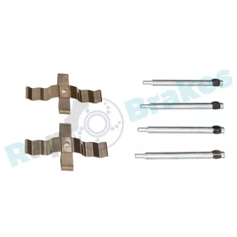 Kit d'accessoires, plaquette de frein à disque RAP BRAKES R-U0245 pour MERCEDES-BENZ CLASSE M ML 55 AMG - 347cv