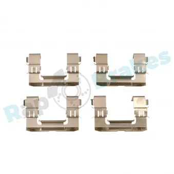 Kit d'accessoires, plaquette de frein à disque RAP BRAKES R-U0278 pour NISSAN PICK UP 2.4 i 4WD - 133cv