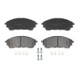Jeu de 4 plaquettes de frein avant ABE [C1G074ABE]