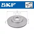 SKF VKBD 80354 V2 - Jeu de 2 disques de frein avant