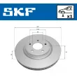 SKF VKBD 81317 V1 - Jeu de 2 disques de frein avant