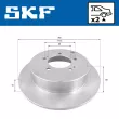 SKF VKBD 90373 S2 - Jeu de 2 disques de frein arrière