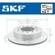 SKF VKBD 90430 V2 - Jeu de 2 disques de frein avant