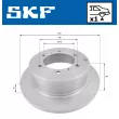 SKF VKBD 90533 S1 - Jeu de 2 disques de frein arrière