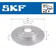 SKF VKBD 90903 S2 - Jeu de 2 disques de frein arrière