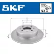SKF VKBD 91096 S2 - Jeu de 2 disques de frein avant