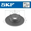 SKF VKBD 91316 S1 - Jeu de 2 disques de frein arrière