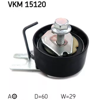 SKF VKM 15120 - Poulie de tension, courroie crantée