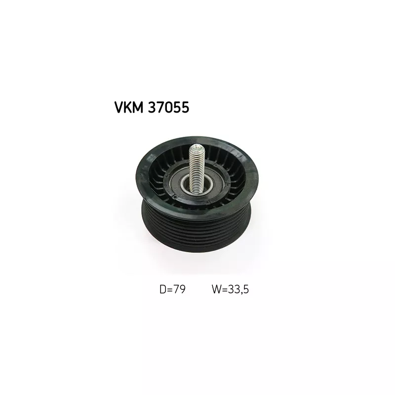 Poulie Renvoi SKF VKM 32006 - Pour Courroie Trapézoïdale Nervurée - Compatible Alfa Romeo, Fiat