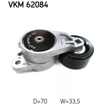SKF VKM 62084 - Poulie de tension, courroie trapézoïdale à nervures