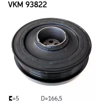 SKF VKM 93822 - Poulie, vilebrequin