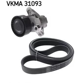 SKF VKMA 31093 - Jeu de courroies trapézoïdales à nervures