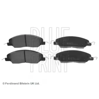 Jeu de 4 plaquettes de frein avant BLUE PRINT ADA104256