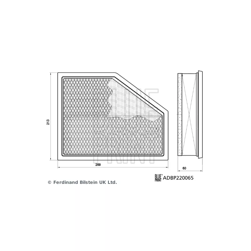 Filtre à air BLUE PRINT ADBP220065 - Visuel 2